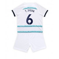 Dres Chelsea Thiago Silva #6 Gostujuci za djecu 2022-23 Kratak Rukav (+ kratke hlače)